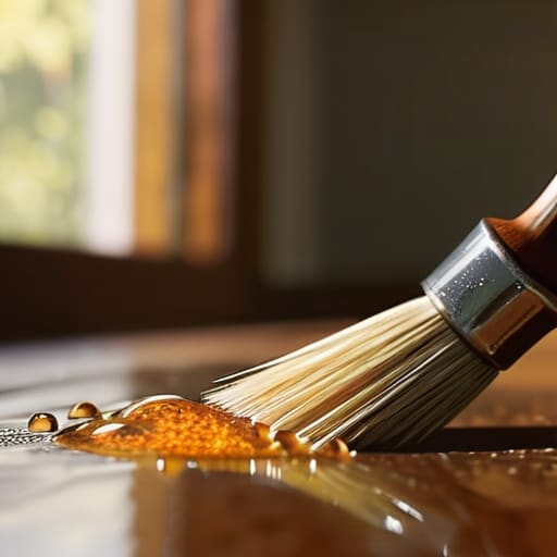 Using a Basting Brush for Oils and Glazes