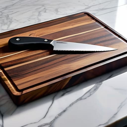 Comparing different cutting board material options.