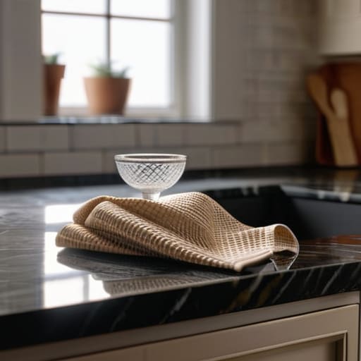 Lint free dish towels for cleaning.