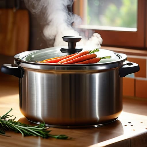 Preparing quick meals in a pressure cooker.