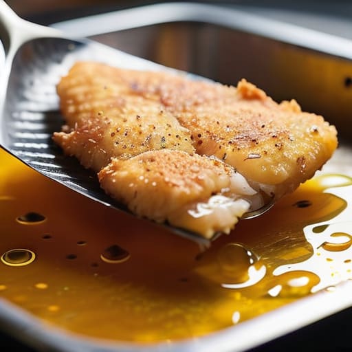 Using a Slotted Turner for Greasy Foods