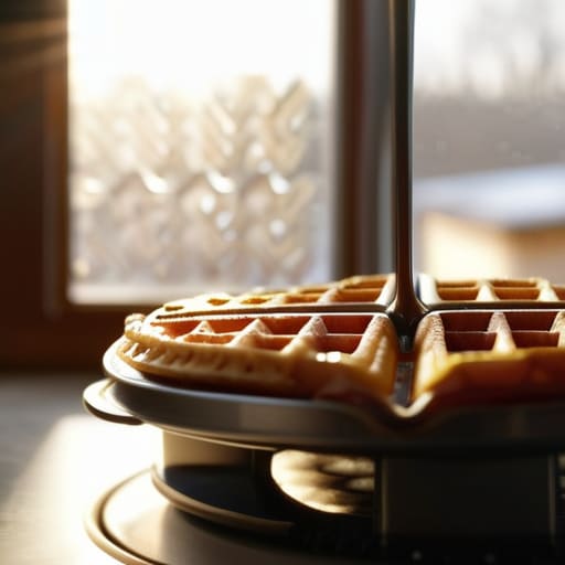 Using a waffle maker guide tutorial.