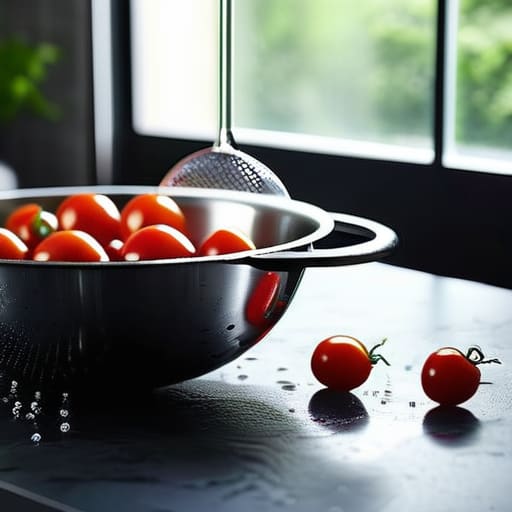 Selecting a colander for proper drainage.