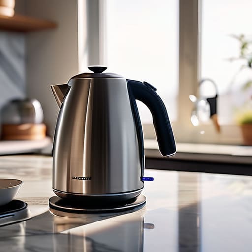 Electric kettle with variable temperature control.