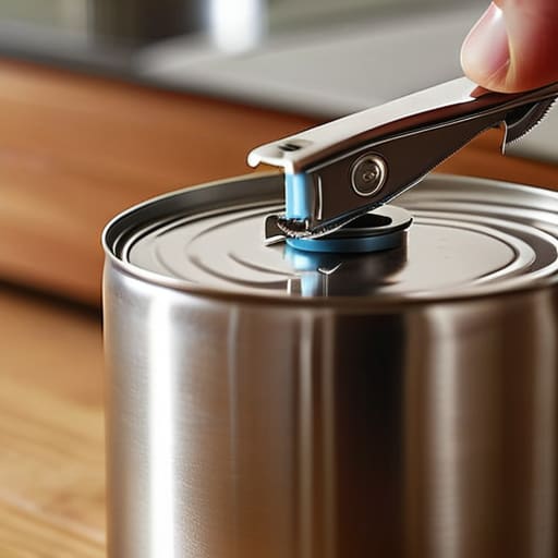 Safety can opener for smooth edges.