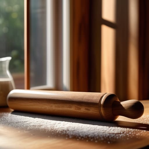 Comparison of straight and tapered rolling pin.