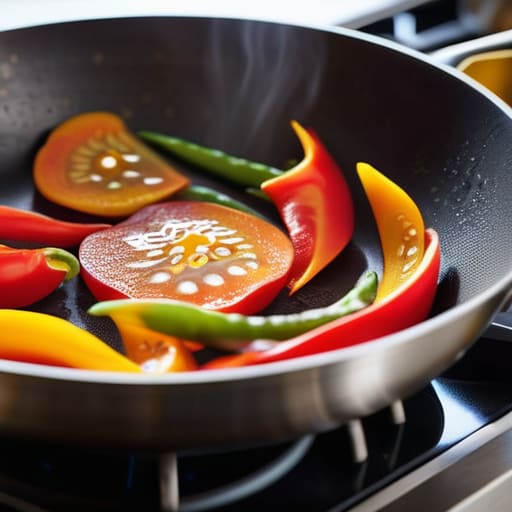 Using a wok on a domestic hob.